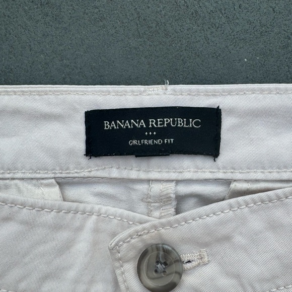 Banana Republic Womens Pants Girlfriend Fit Khaki Sz 8 - Picture 3 of 3